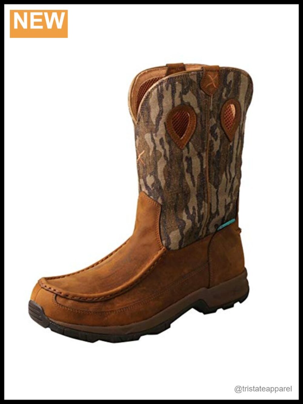 Twisted X Men's 11" Pull On Hiker Boot Waterproof Leather Moc Toe